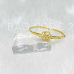 Vòng Hoa Xoắn 1 Hột 